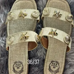 Sandalias Beige de playa #36-37