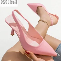 Tacones Puntifinos color Rosa
