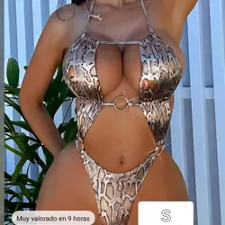 Triquini imitación piel de serpiente