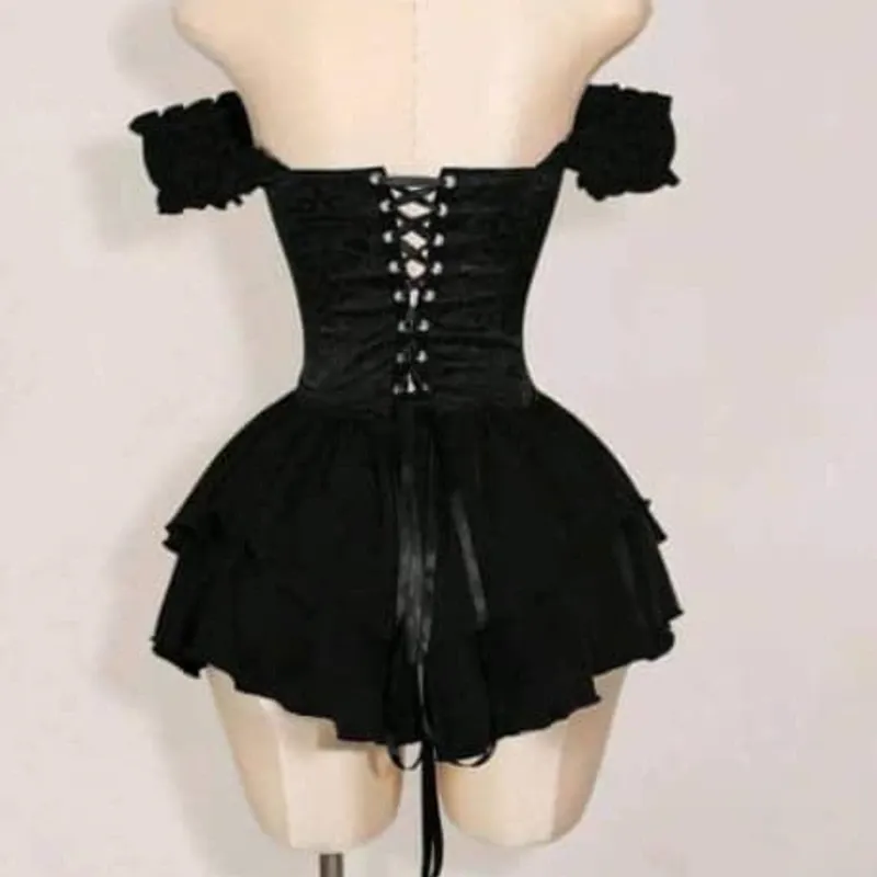 Vestido Estilo GóticoTomantico color negro