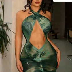 Vestido malla corto para plalla