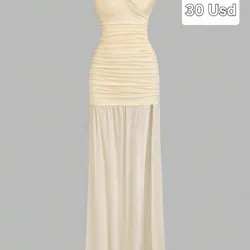 Vestido tope largo con traslucidéz
