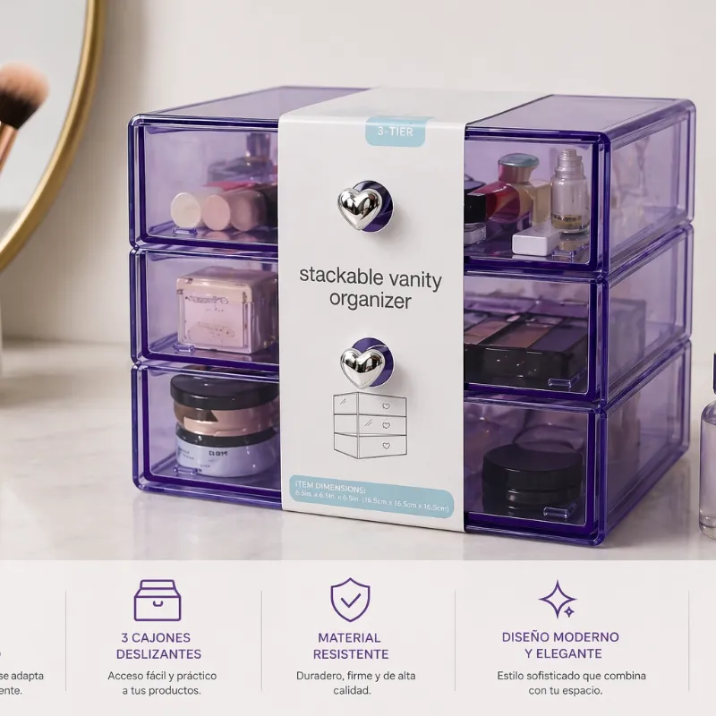 Mini organizador acrílico