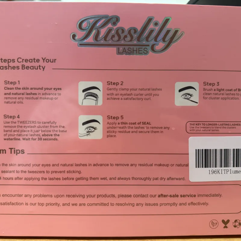 Kit de Pestañas en Racimo – Aplicación Profesional en Casa