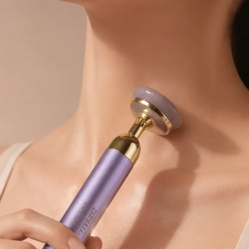 Masajeador Facial de Jade Vibratorio – Cuello y Escote