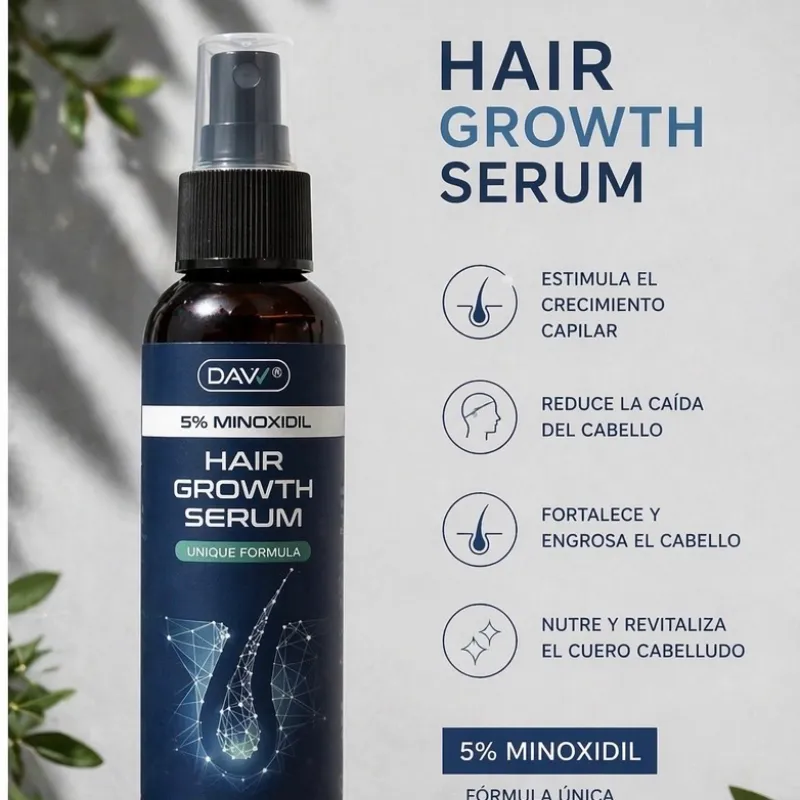 Sérum Capilar Intensivo 5% Minoxidil Growth Pro