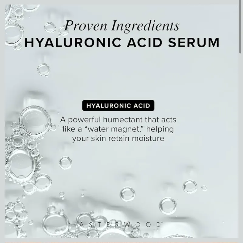 Sérum facial hidratante Asterwood Hyaluronic Acid Serum – 59 ml (2 fl oz)