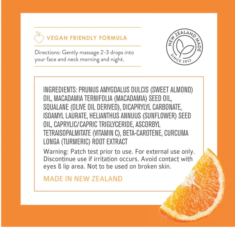 Sérum Facial Iluminador Vitamina C + Cúrcuma Glow Radiance Oil – 30 ml