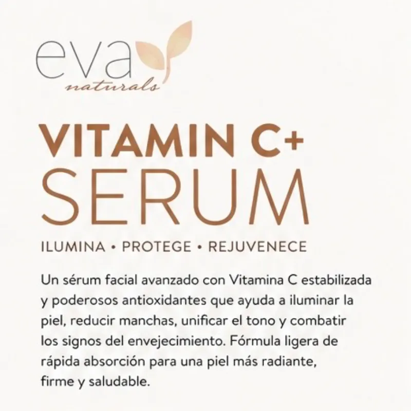 Sérum Vitamina C+ Antioxidante Iluminador – Eva Naturals (30 ml)