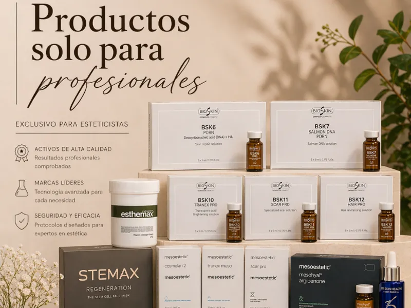 Línea de Productos Profesionales (Uso exclusivo para esteticistas)