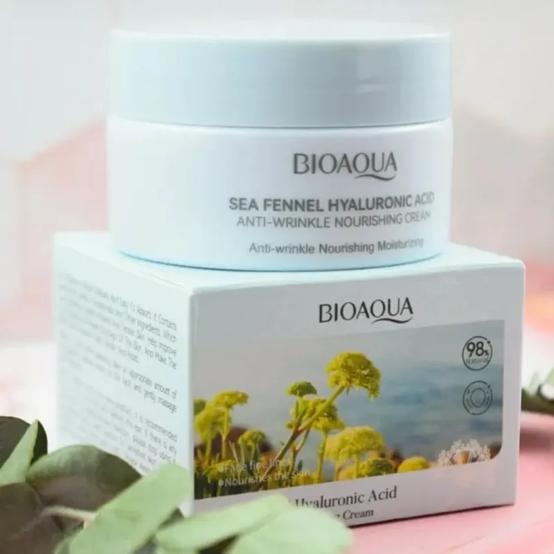 Crema nutritiva antiarrugas con Hinojo marino y Ácido hialurónico