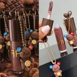 Lip gloss de chocolate con colgante 🍫