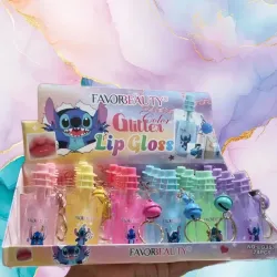 Lip gloss de Stitch con llavero ✨️