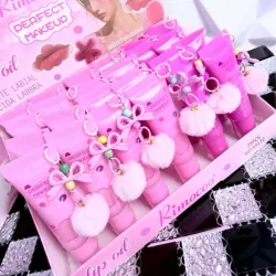 Lip Oil con colgante de pompón y lazo 🎀