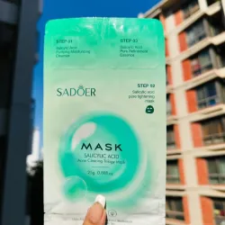 Mascarilla facial de 3 pasos de Ácido Salicílico