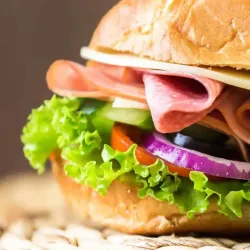 Hamburguesa de jamón y queso 