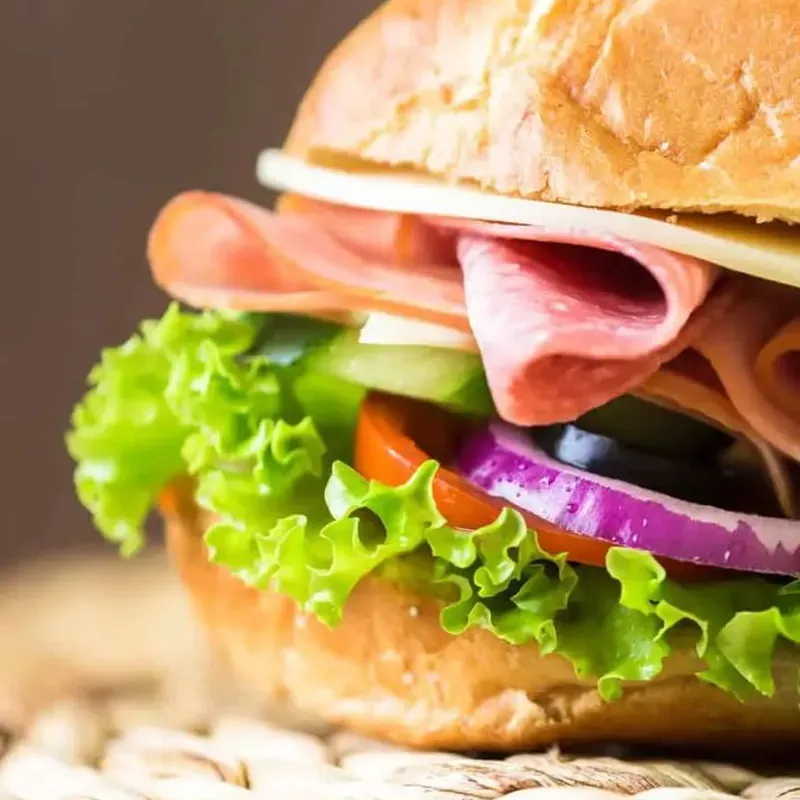 Hamburguesa de jamón y queso 