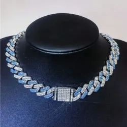 Blue Ice Crystal Chain