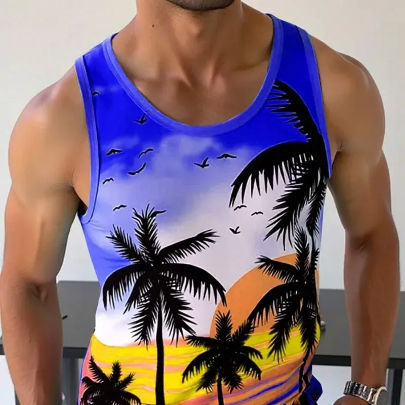 Blue Palm Trees