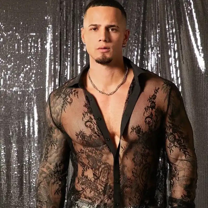 Lace Up Black Shirt