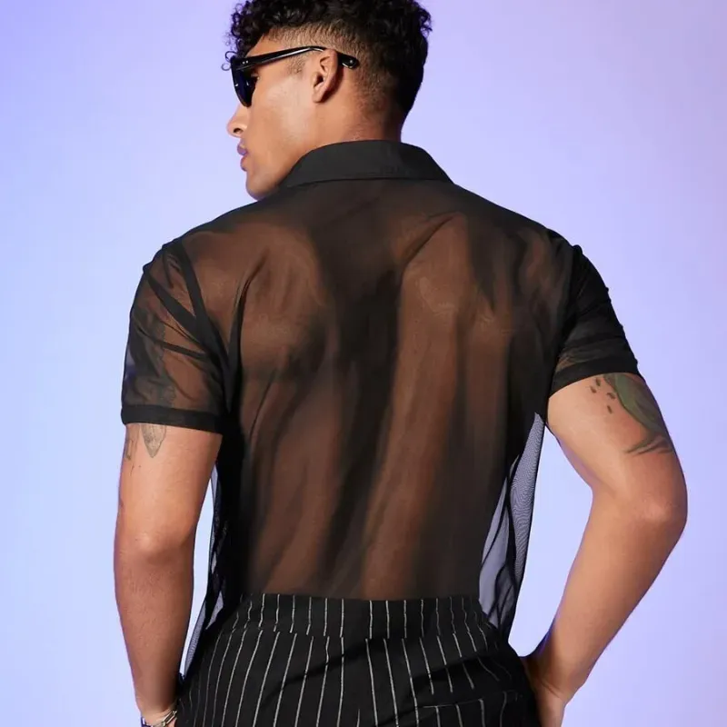 Mesh Black Shirt