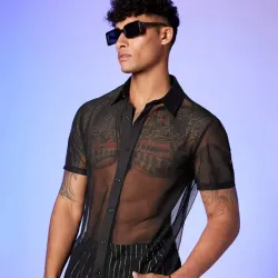Mesh Black Shirt