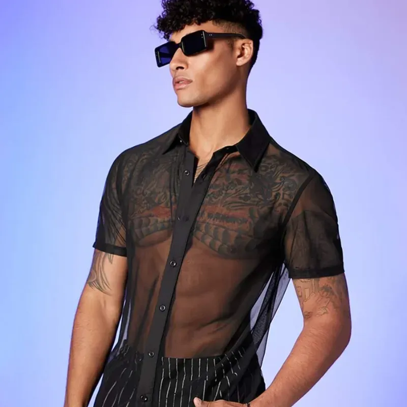 Mesh Black Shirt