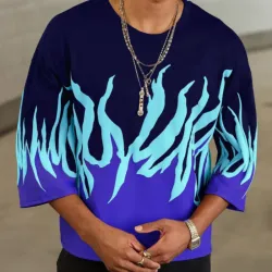 Pullover Llamas Azules