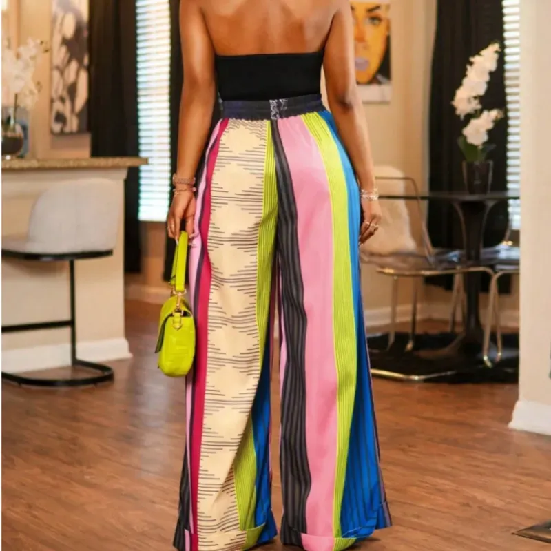 Women Stripes Pant