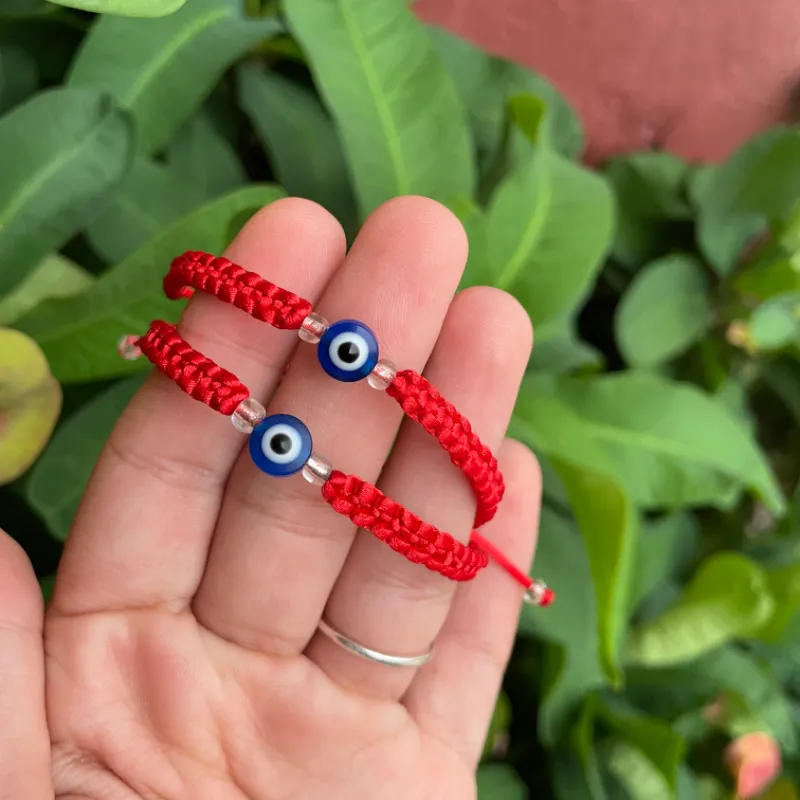 Pulsera tejida con ojo turco 🧿