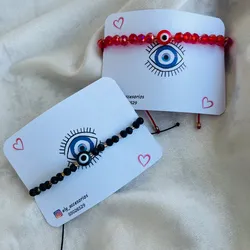 Pulseras de sharoski con ojo turco