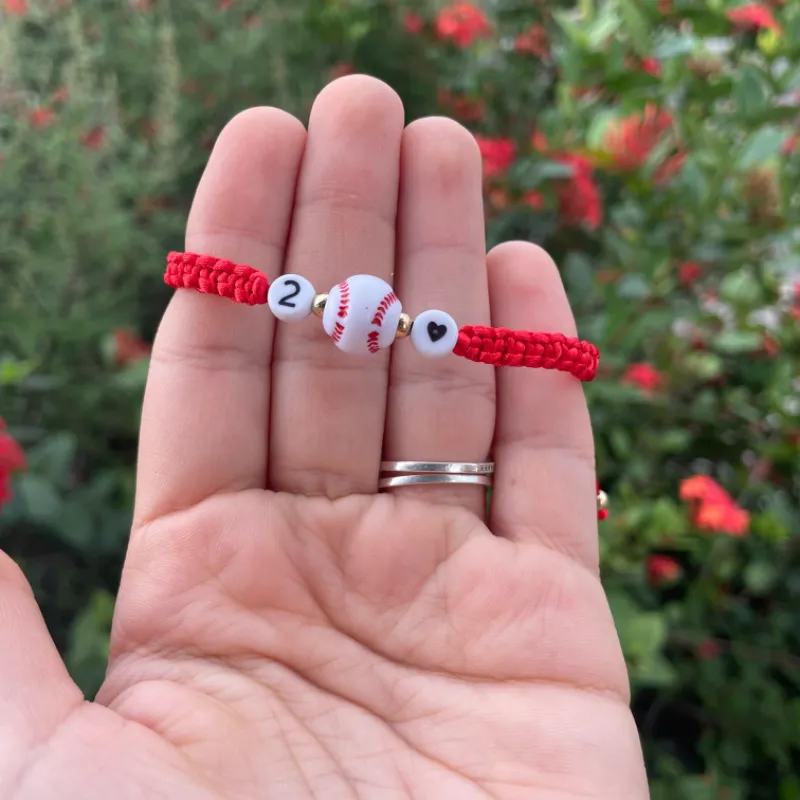 Pulseras tejidas con pelota de béisbol ⚾️ 