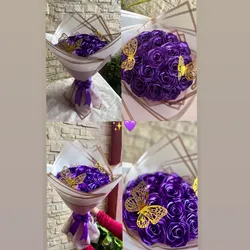 Ramo de 20 rosas moradas