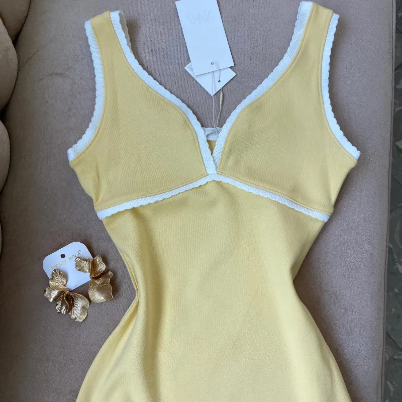 Vestido Largo combinado 💛