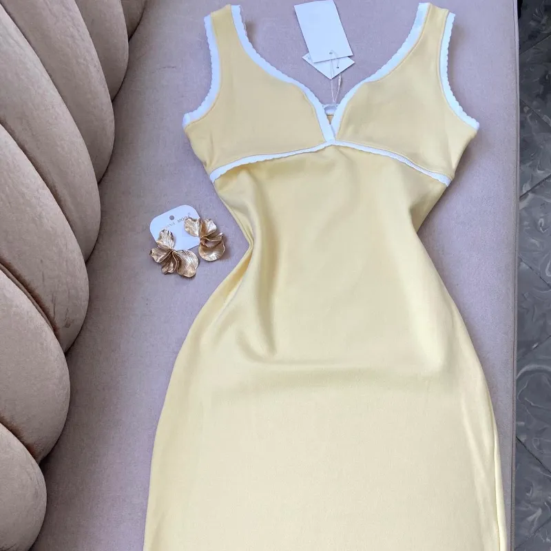 Vestido Largo combinado 💛