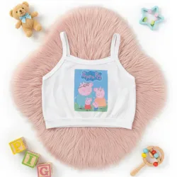 Blusa corta para niña con diseño Peppa Pig