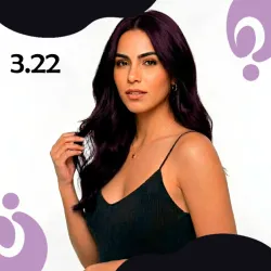 3/22 Castaño oscuro violeta 