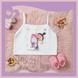 Blusa corta para niña con diseño de Masha