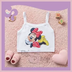 Blusa corta para niña con diseño de Minnie Mouse