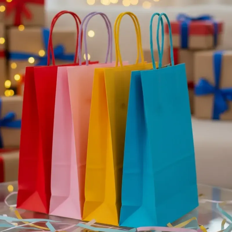 Bolsas medianas de colores