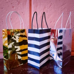 Bolsas medianas (plateadas)