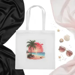 Bolso de lienzo diseño playero 1