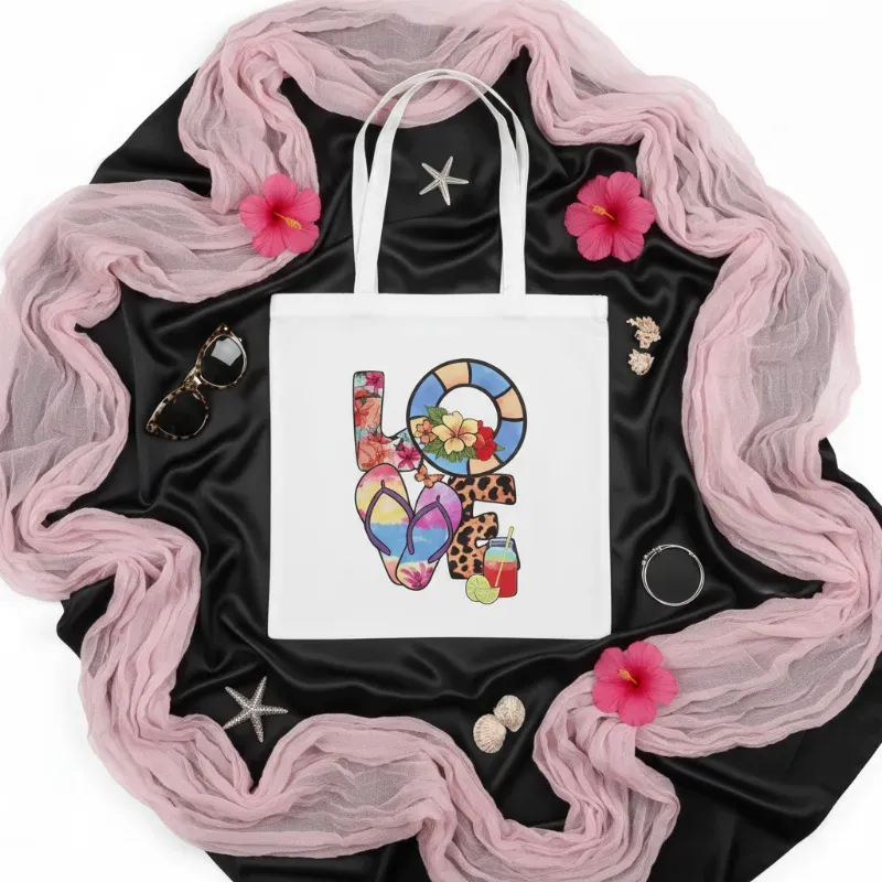 Bolso de lienzo Love Playero