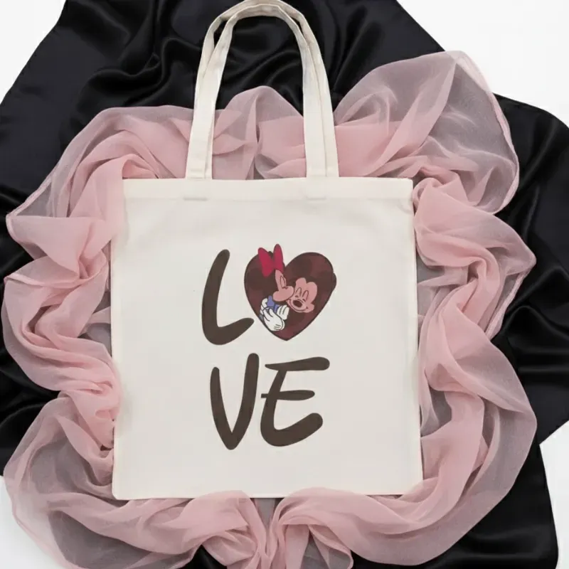Bolso de lienzo Love 