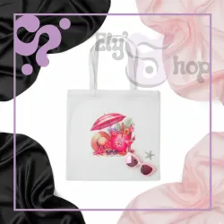 Bolso de lienzo Sombrilla, Sombrero, Playa