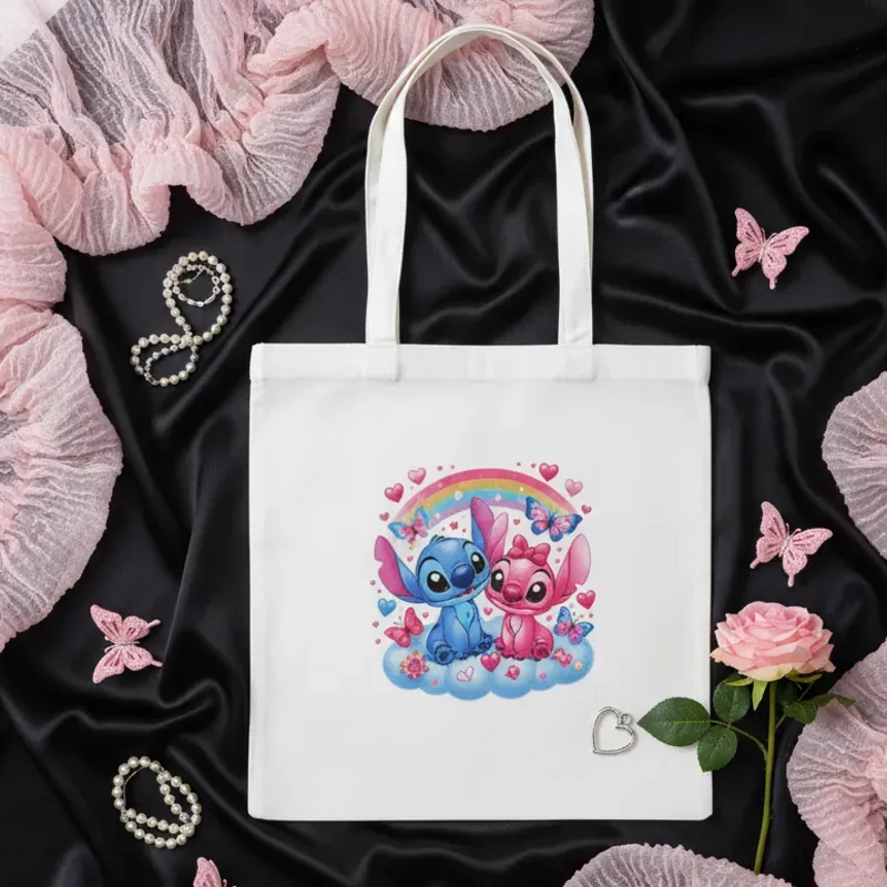 Bolso de lienzo Stich y Angel 