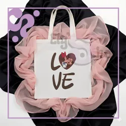 Bolso de lienzo Love 