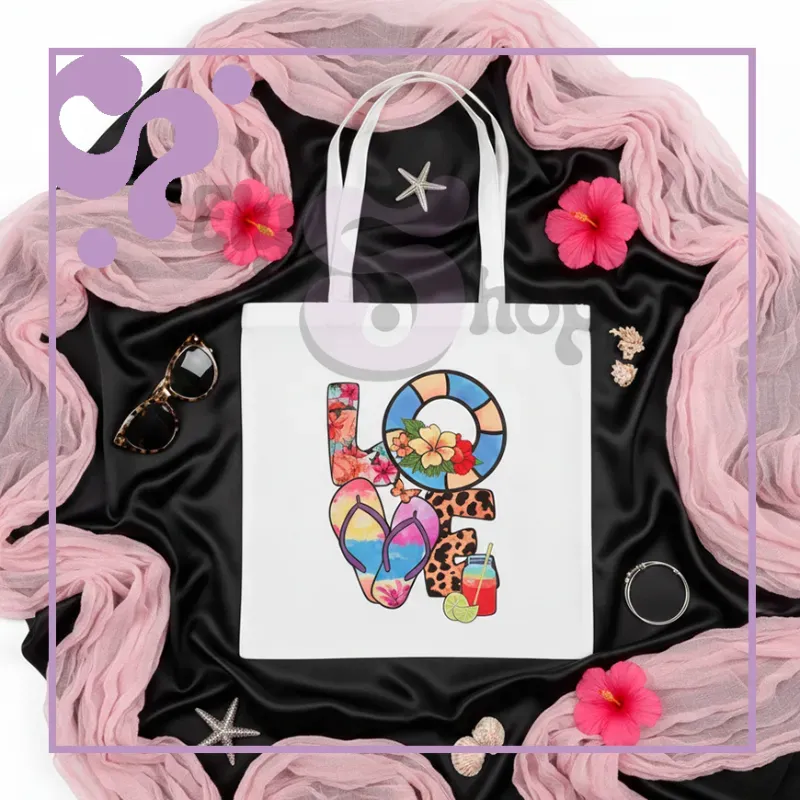 Bolso de lienzo Love Playero