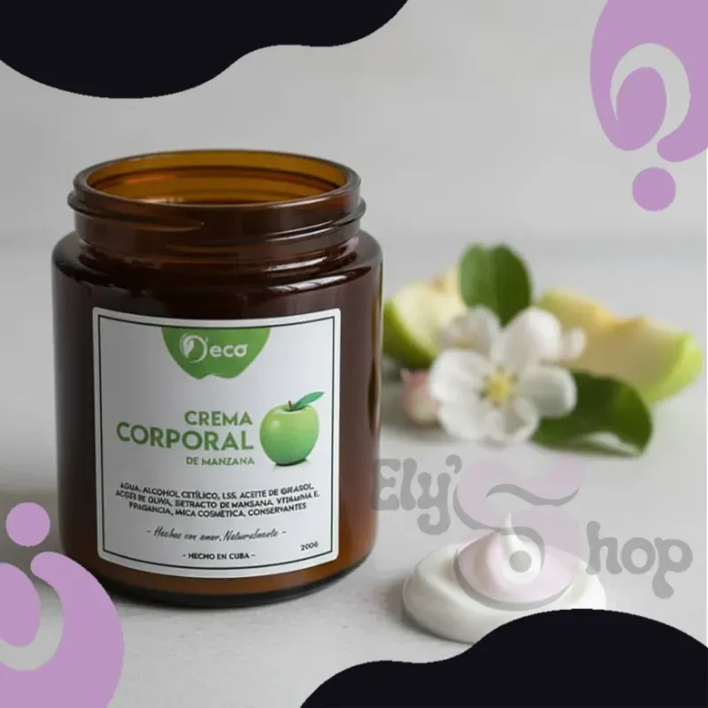 Crema corporal de manzana