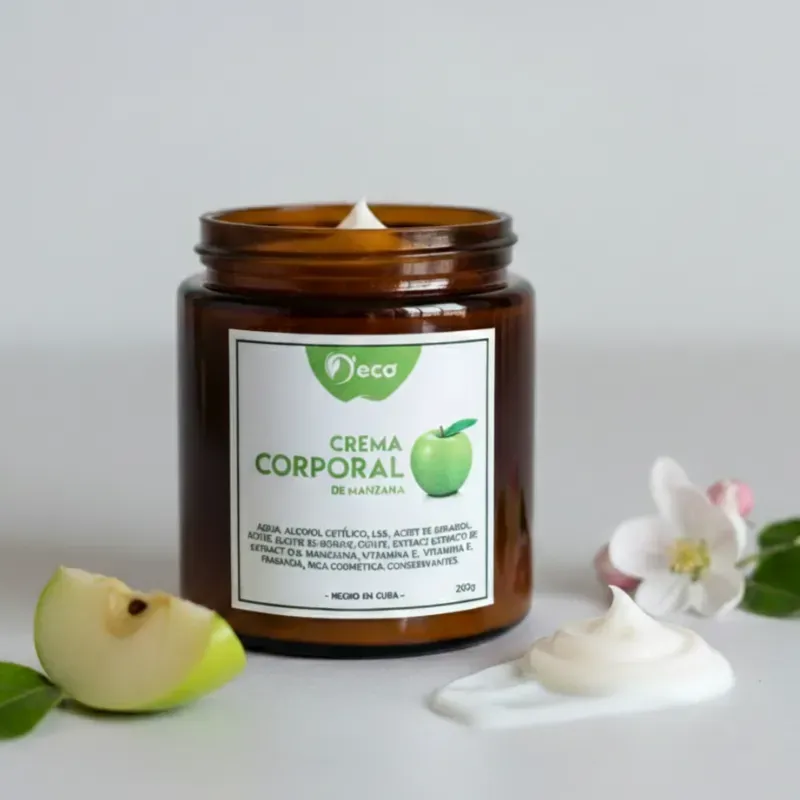 Crema corporal de manzana